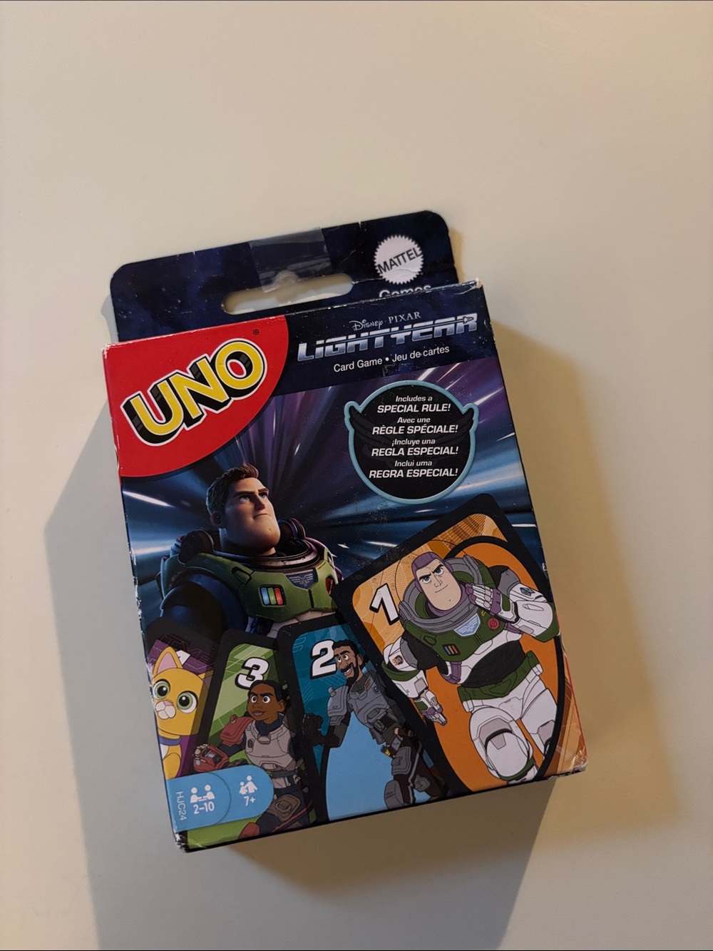 Mattel UNO Lightyear Card Game – Blue, Red, Green, Orange